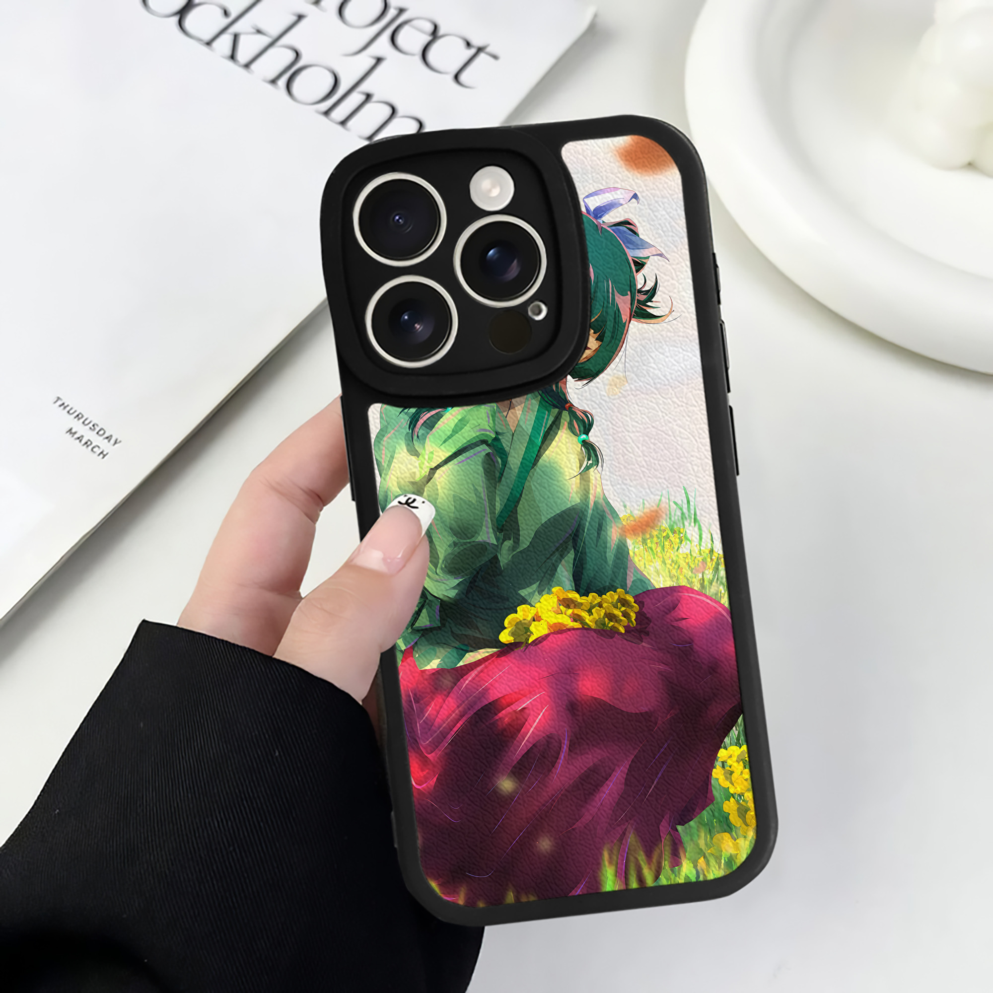 （画像用） 薬屋のひとりごと The Apothecary Diaries 【iPhone 16シリーズ対応】シリコンスマホケース（レザー調） 材質：シリコン